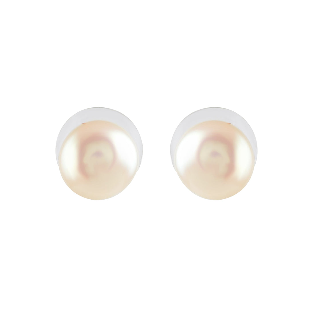 Timeless Fresh Water Button Pearl Earrings - Krishna Jewellers Pearls and Gems
