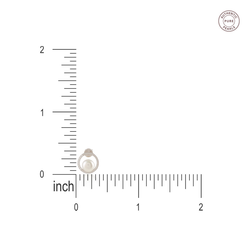 Pearl Axis (Pearl Stud Earrings)
