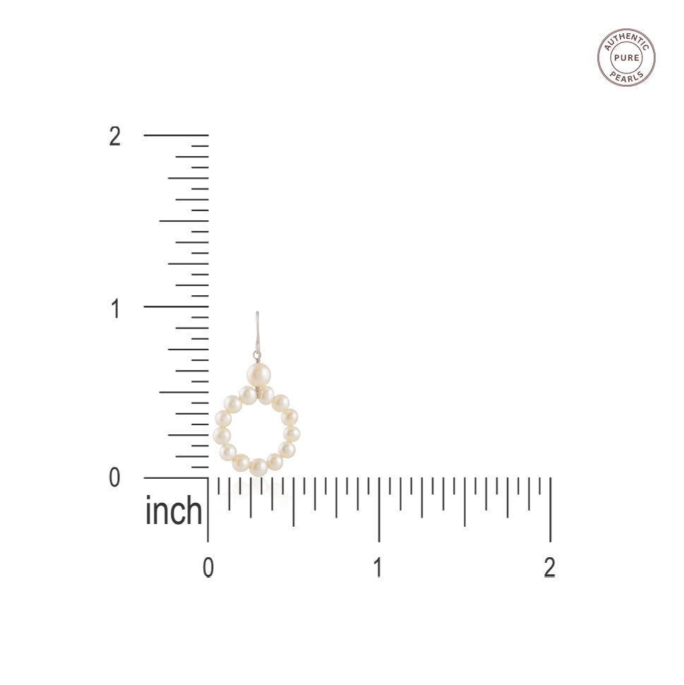 Pearl Hoop Drop (Pearl Drop Earrings)