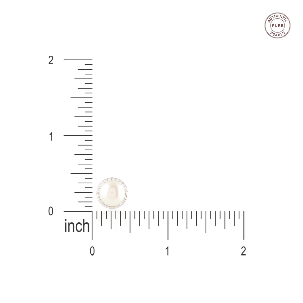 Pearl Arc (Pearl Stud Earrings)