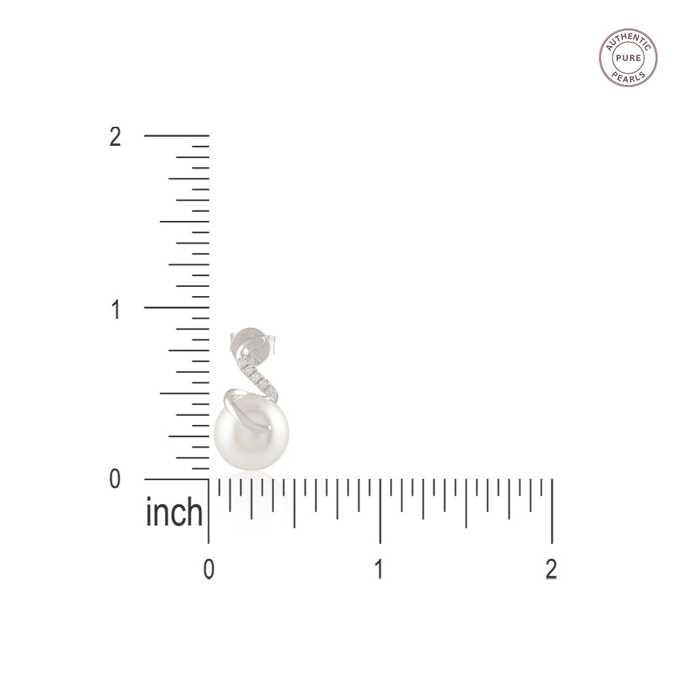 Pearl Embrace ( Pearl Drop Earrings)