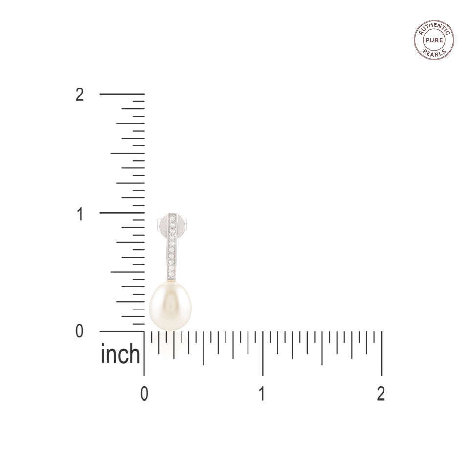 Pearl Linear Dew ( Pearl Drop Earrings)