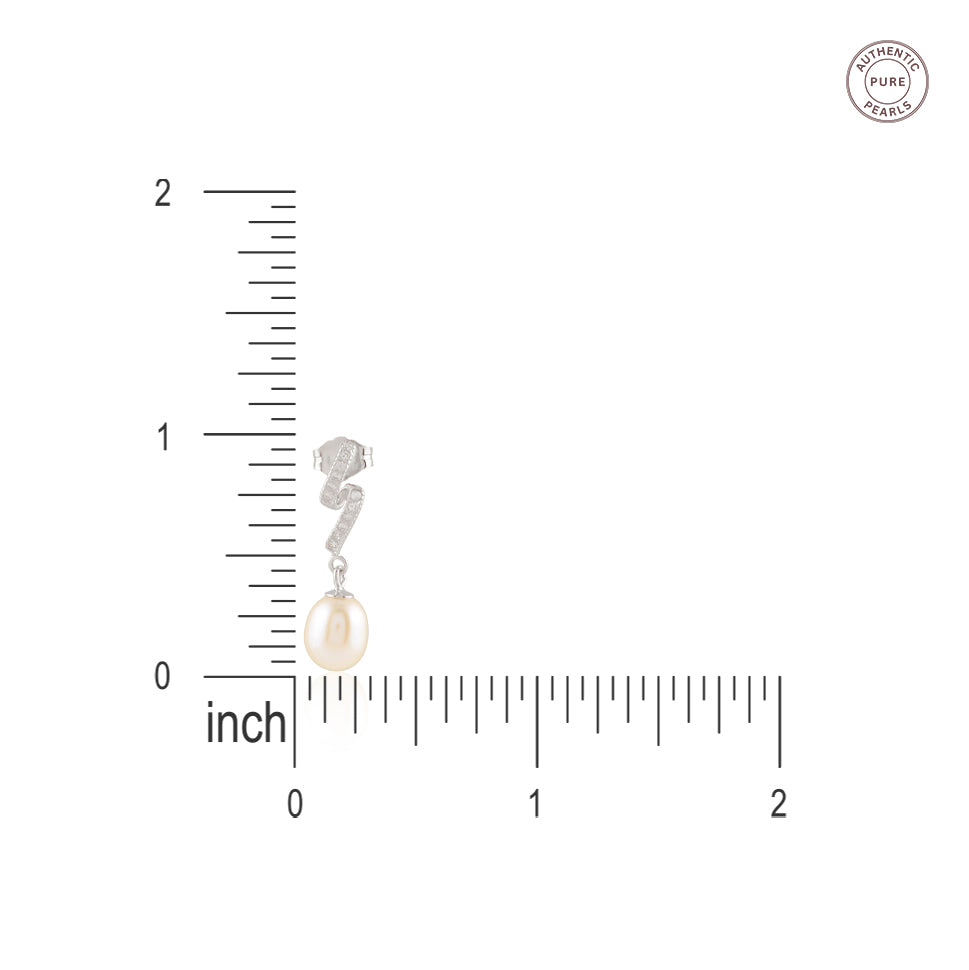 Celeste Drift (Pearl Drop Earrings)