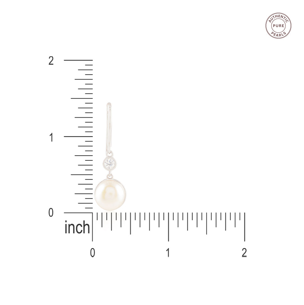 Pearl Accent (Pearl Drop Earrings)