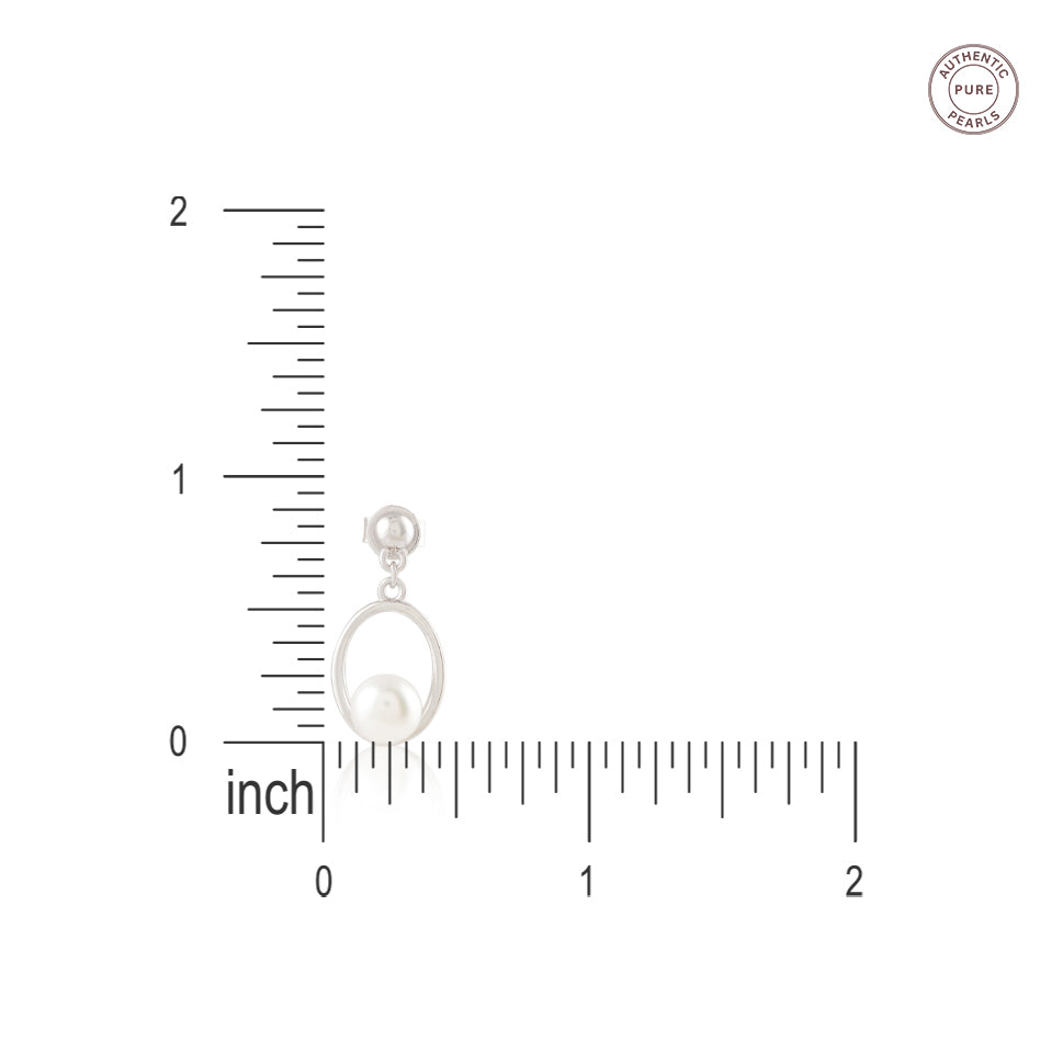 Pearl Enclave Drops ( Pearl Drop Earrings )