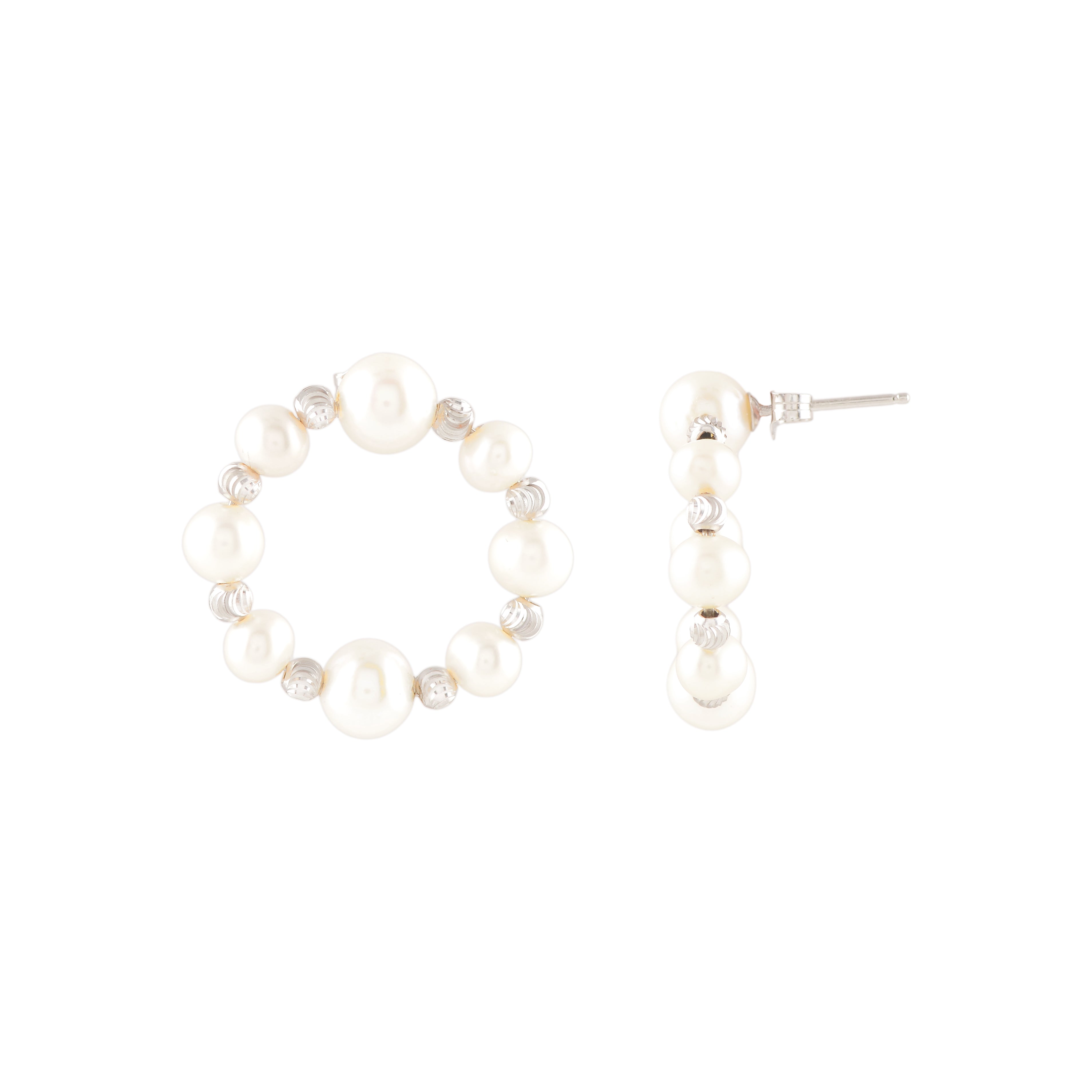 Orbit Pearl (Pearl Stud Earrings)
