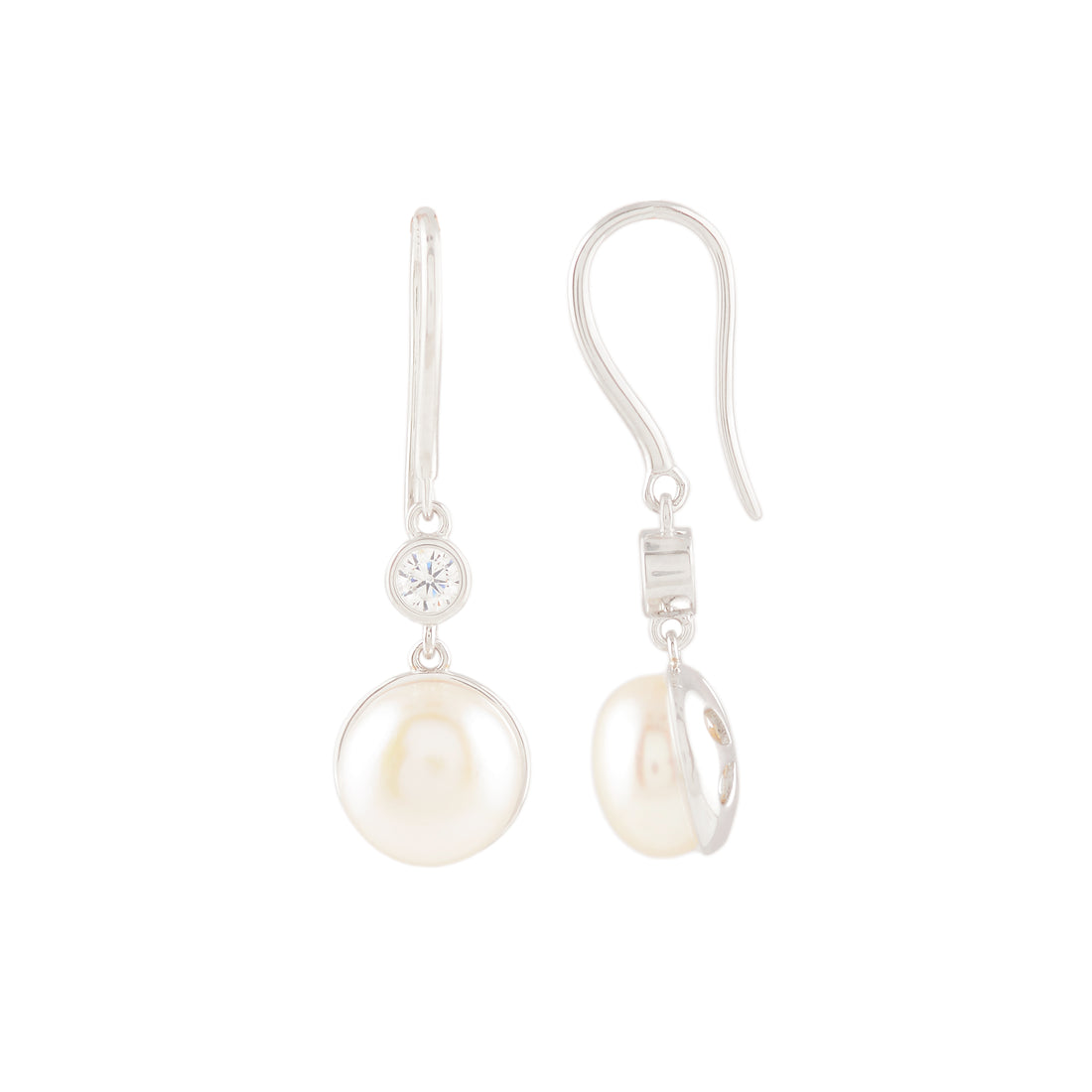 Pearl Accent (Pearl Drop Earrings)