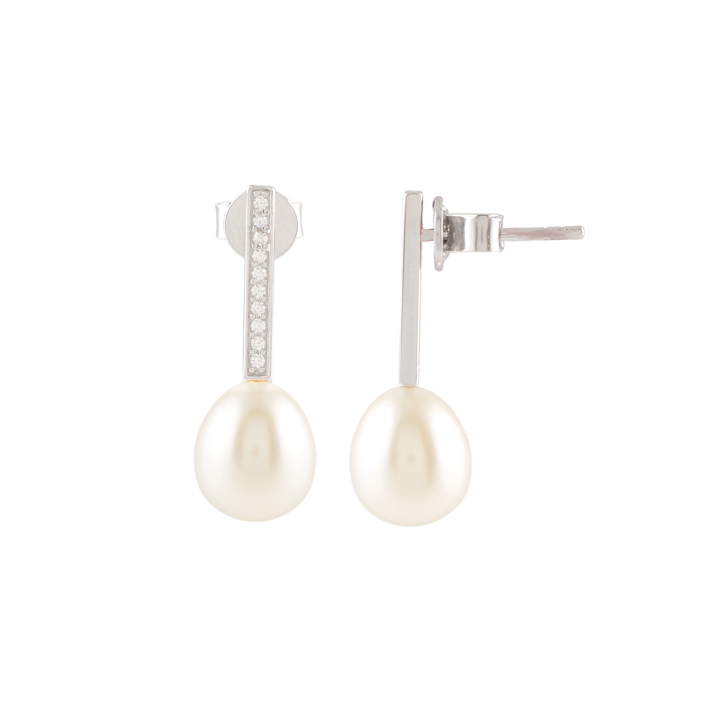 Pearl Linear Dew ( Pearl Drop Earrings)