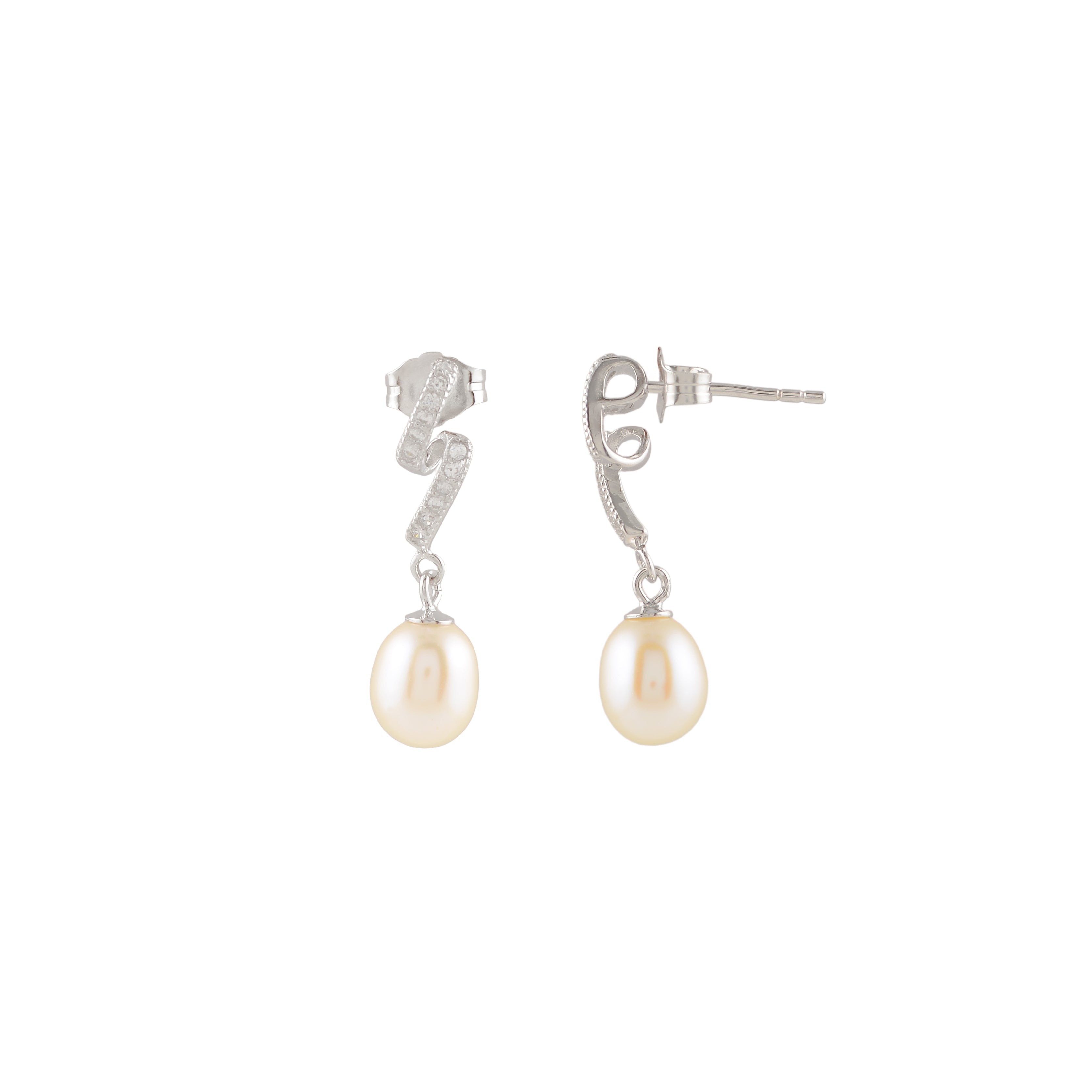 Celeste Drift (Pearl Drop Earrings)