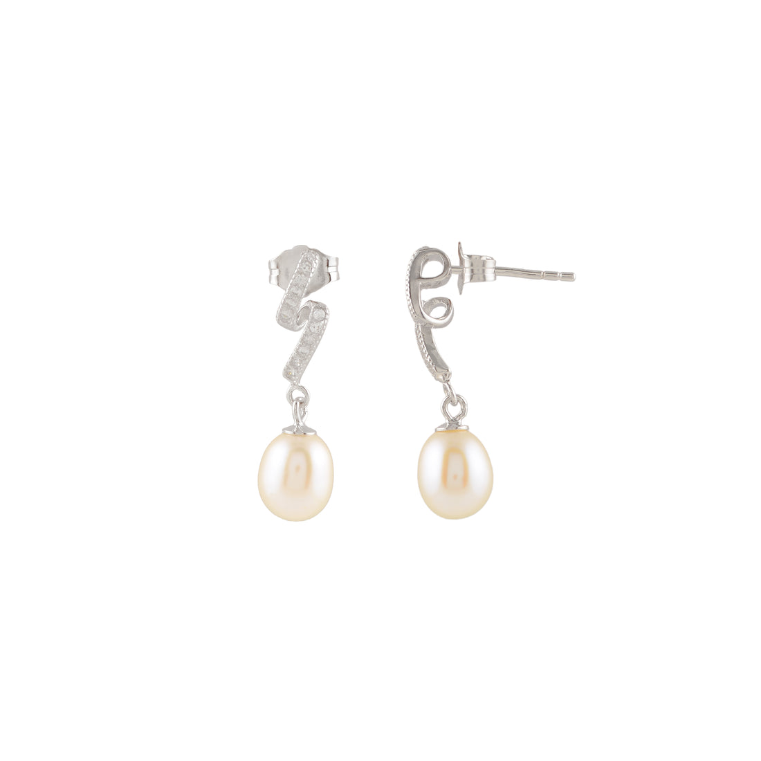 Celeste Drift (Pearl Drop Earrings)