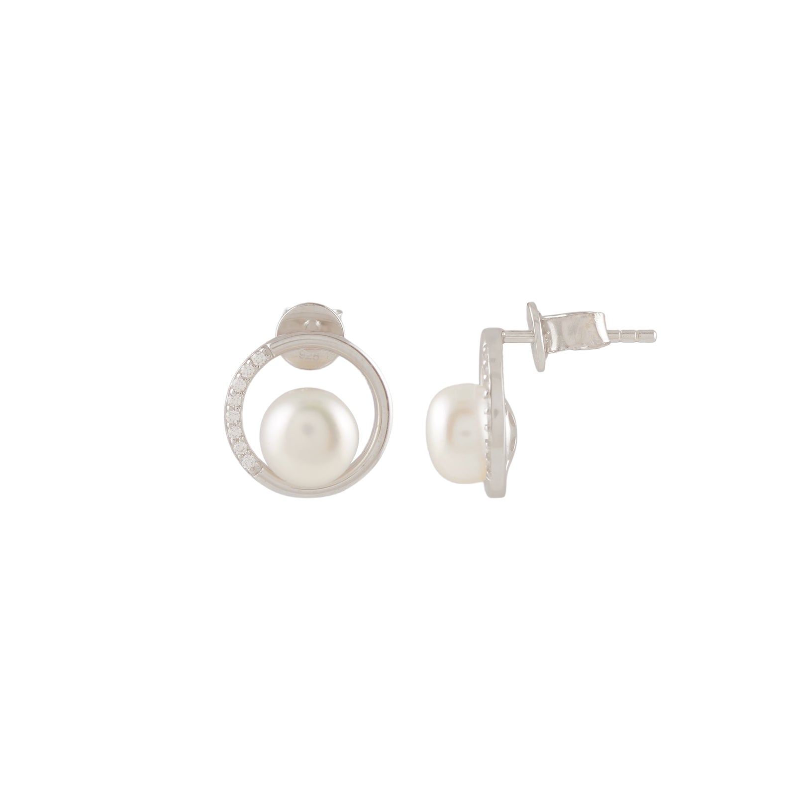 Pearl Axis (Pearl Stud Earrings)