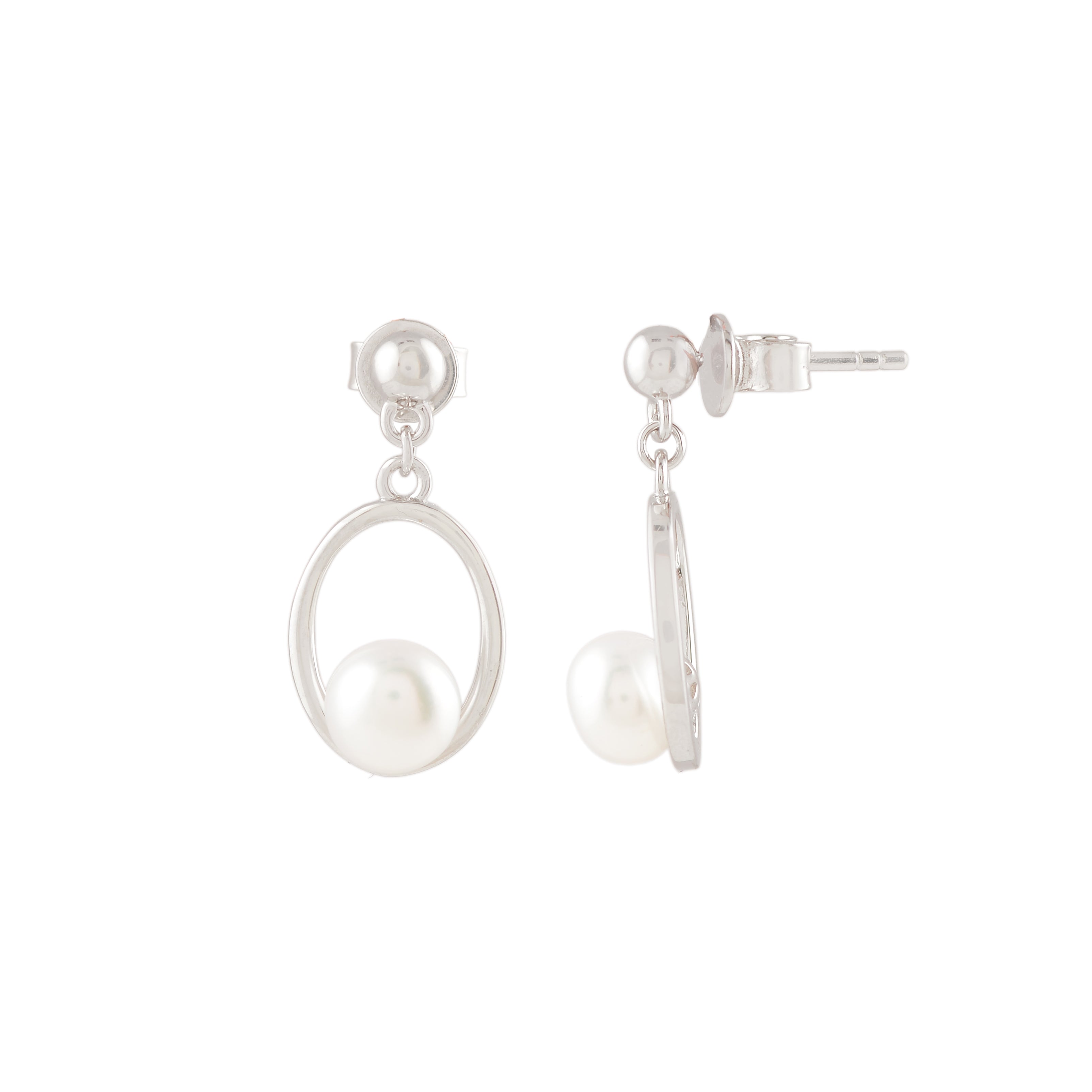 Pearl Enclave Drops ( Pearl Drop Earrings )