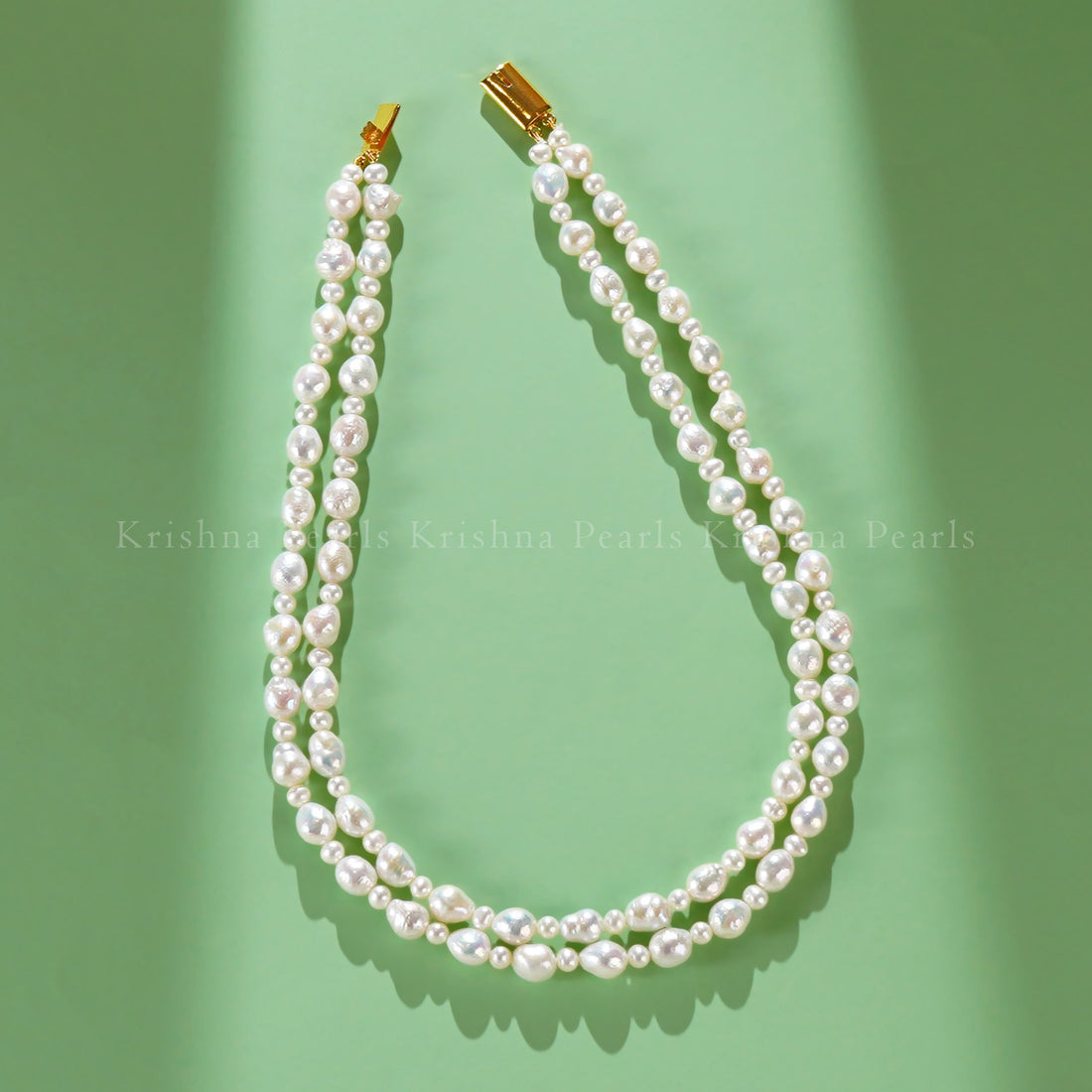 Layered Freshwater Pearl Mala