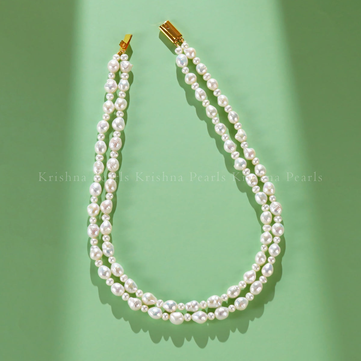Layered Freshwater Pearl Mala