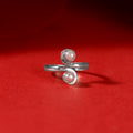 Double Curve (Open Pearl Ring)