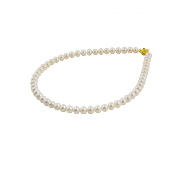 Classic statement Pearl Necklace ( freshwater white pearls )