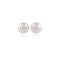 White Pearls Earstuds in Silver
