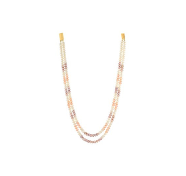 Elegant Multi-Color Freshwater Pearl 2-Line Necklace