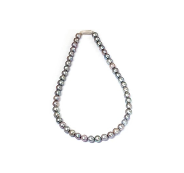 Natural Grey Pearls Necklace