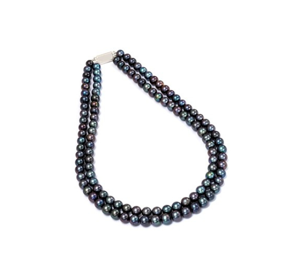 Peacock gray Pearl Necklace