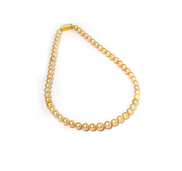 Gold South sea Pearl pearl necklace