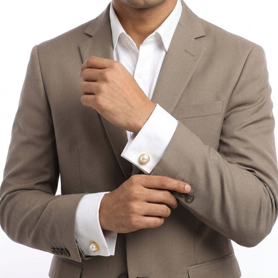 Framed Pearl Cufflink (Pearl Cufflinks)