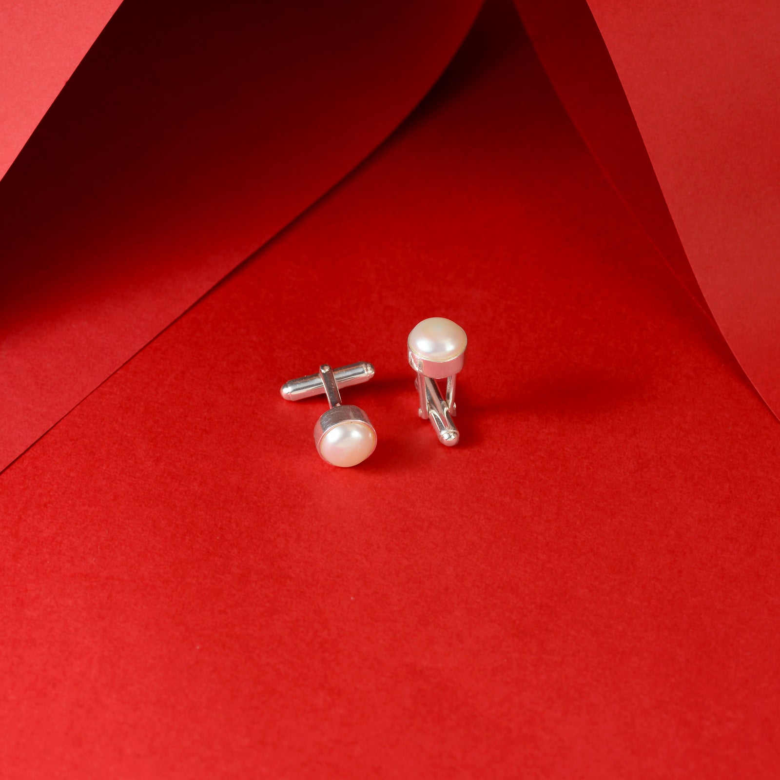 Pearl Round cufflinks (Pearl Cufflinks)