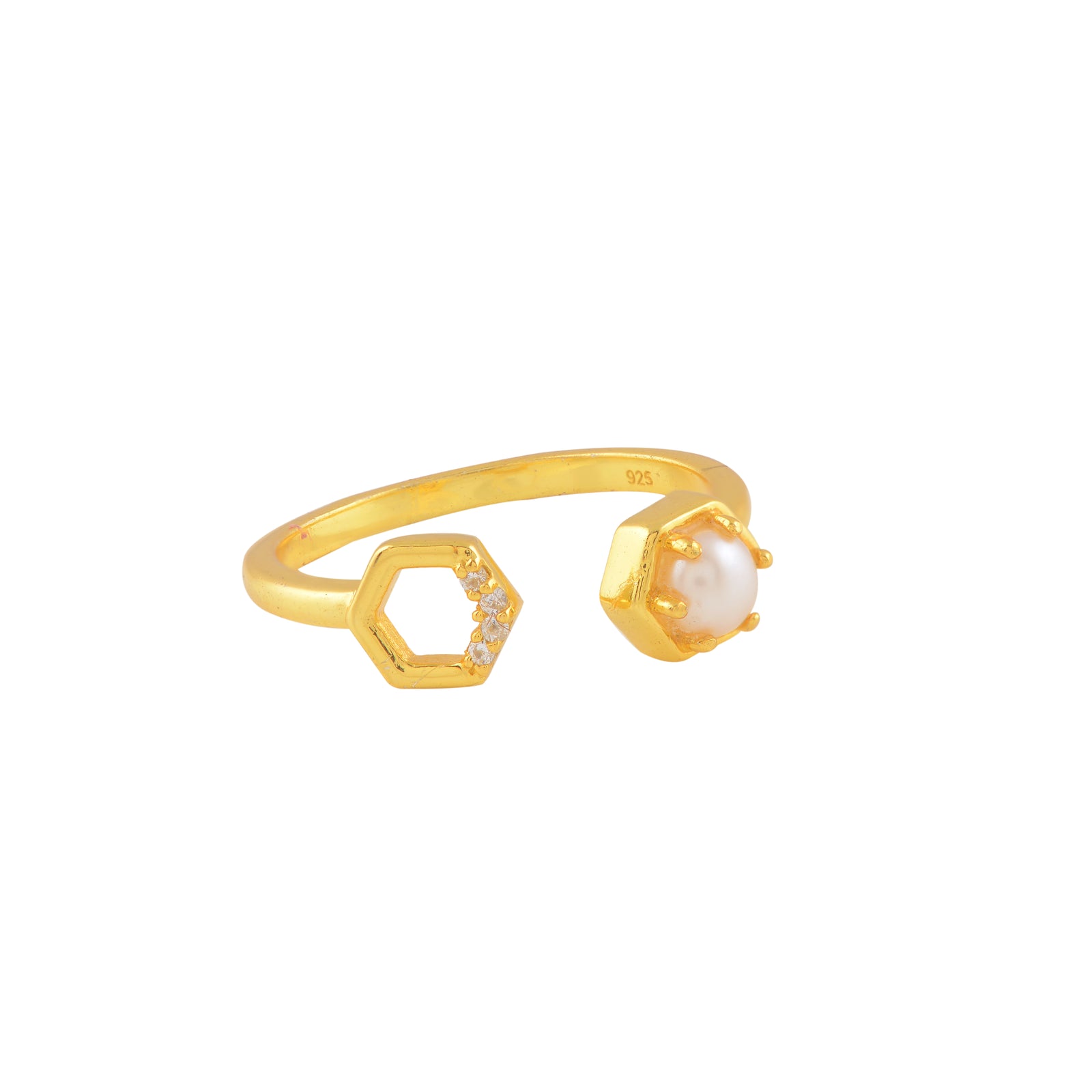 Edge Pearl (Open Pearl Ring)