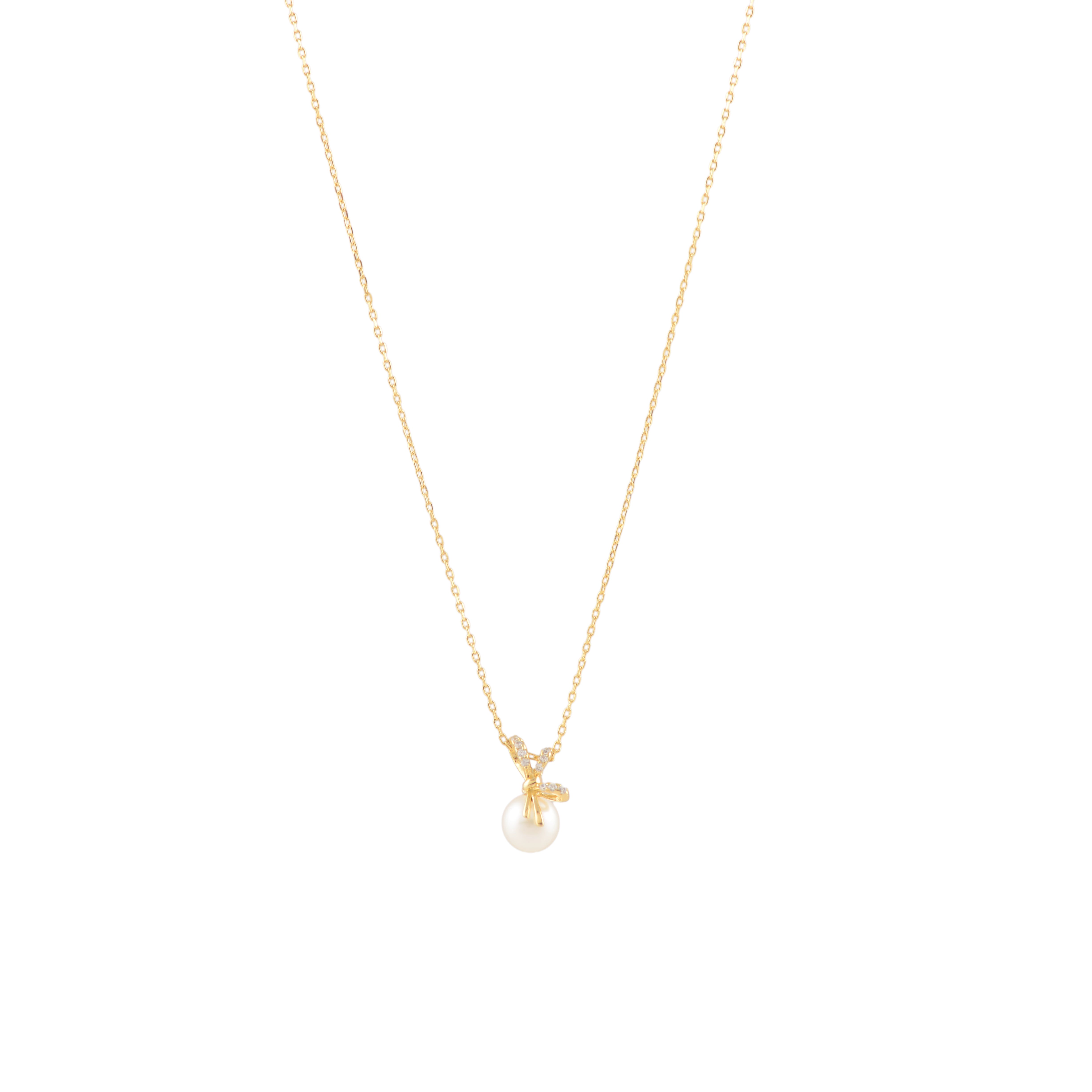 Soft Knot pearl (pearl pendant necklace)