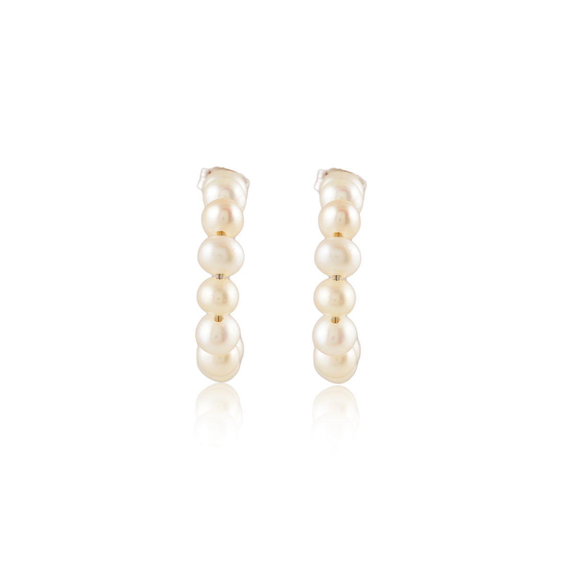 Pearl Stack (Pearl Hoop Earrings)