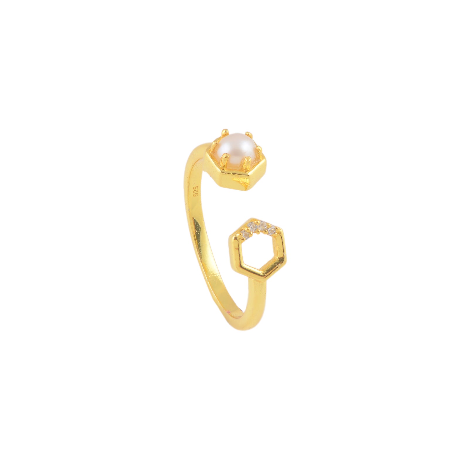 Edge Pearl (Open Pearl Ring)