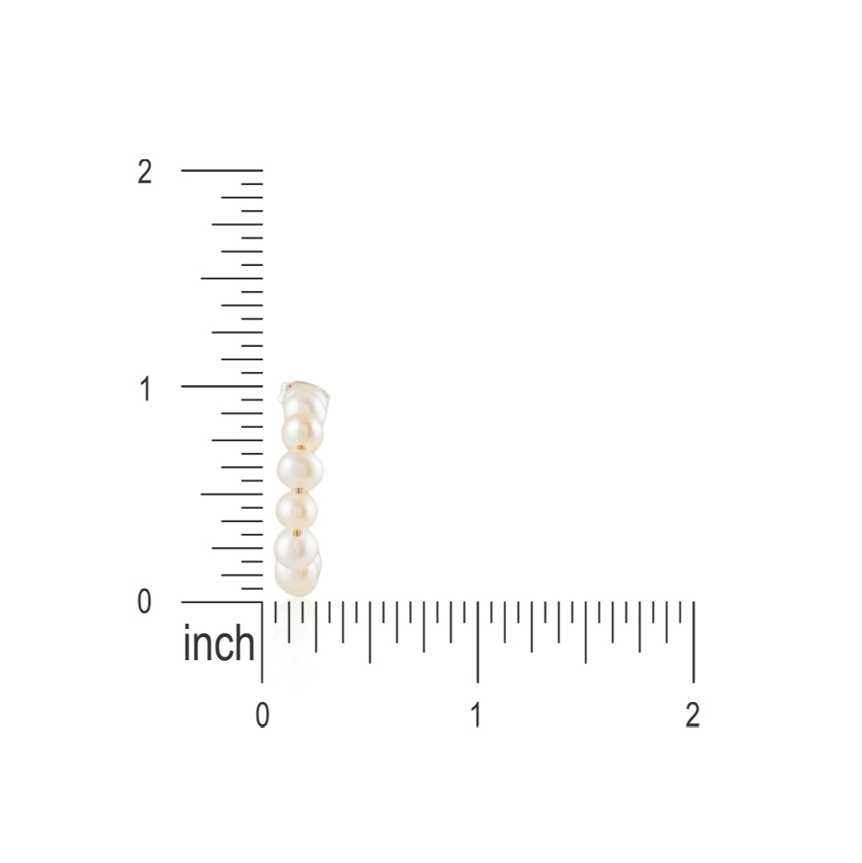 Pearl Stack (Pearl Hoop Earrings)