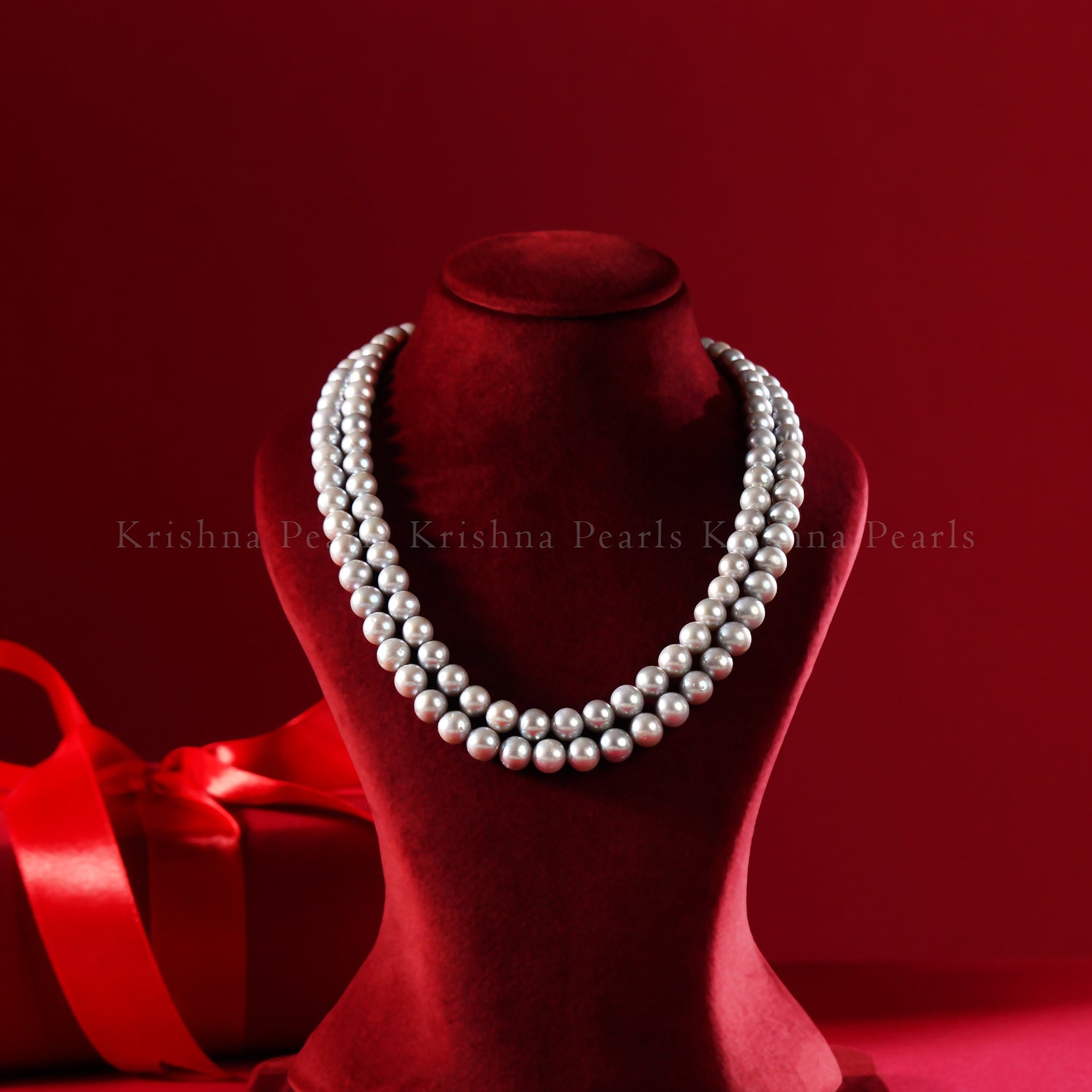 Double Layer Freshwater Pearl Mala