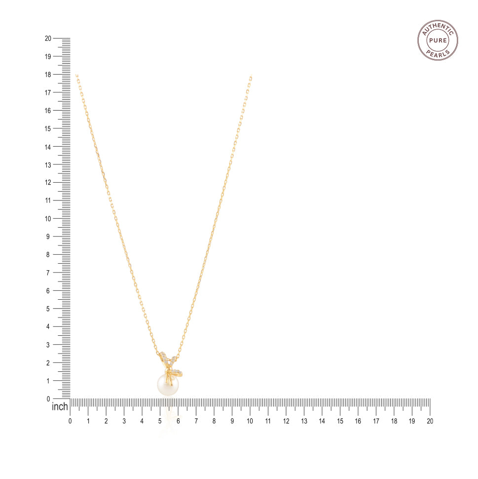 Soft Knot pearl (pearl pendant necklace)