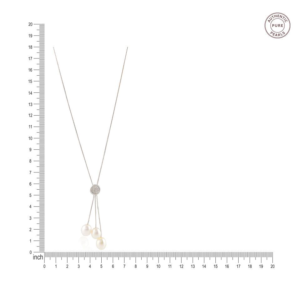 Triple Drop (Pearl Pendant Necklace)