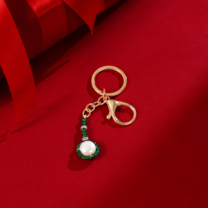 Luxury Pearl Beaded Keychain | Elegant Gift Accessory