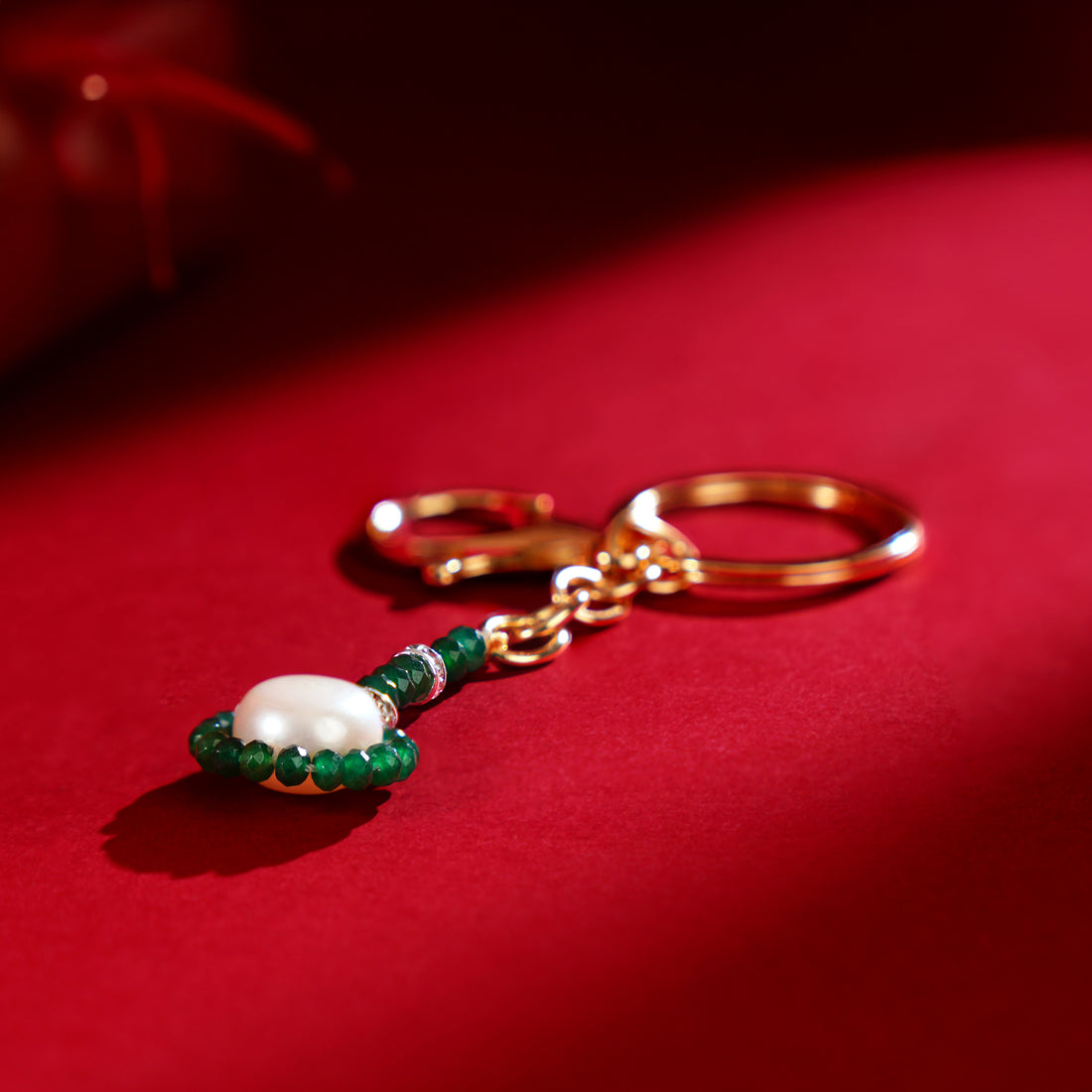 Luxury Pearl Beaded Keychain | Elegant Gift Accessory