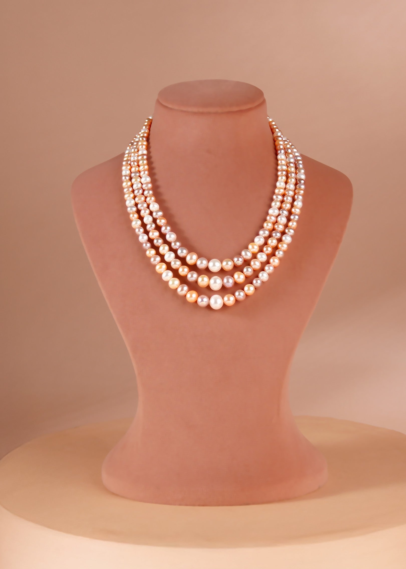 Freshwater Pearl Layered Mala in Timeless Elegance
