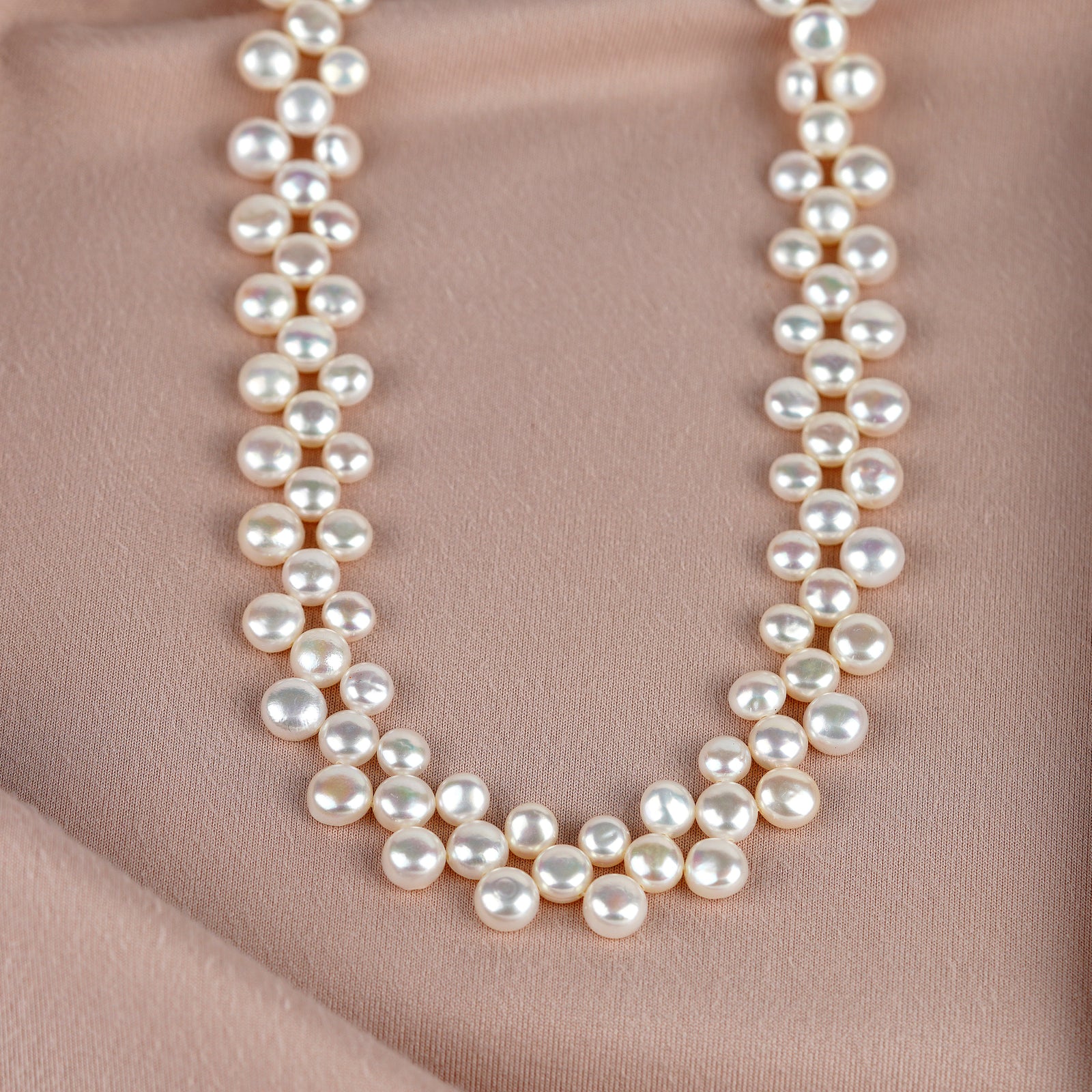 Shining Grace Button Pearl Bracelet - Krishna Pearls