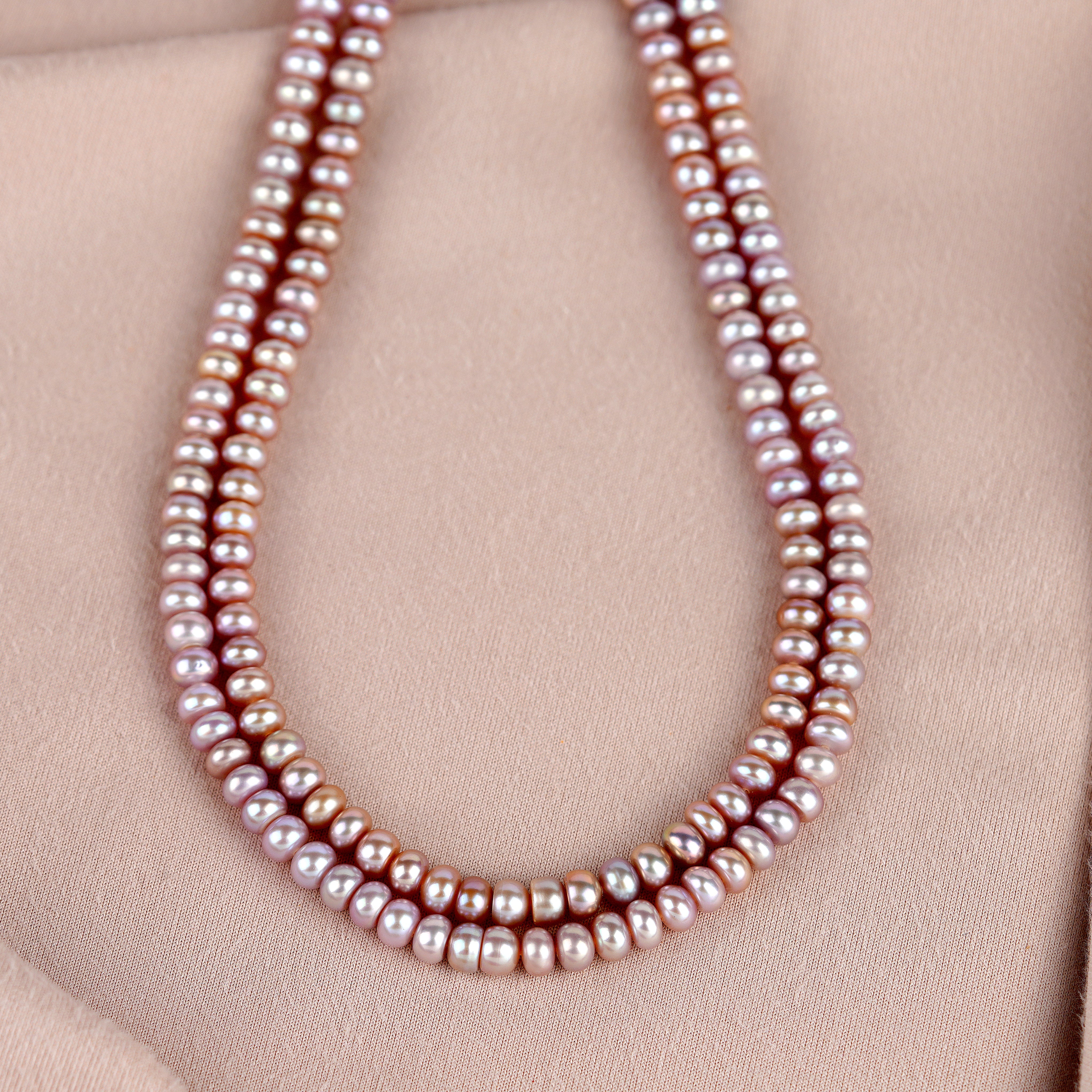 Short Pearl Button Necklace - Krishna Jewellers Pearls and Gems