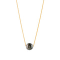 Stunning Elegance Tahitian Pearl and 22k Gold Chain
