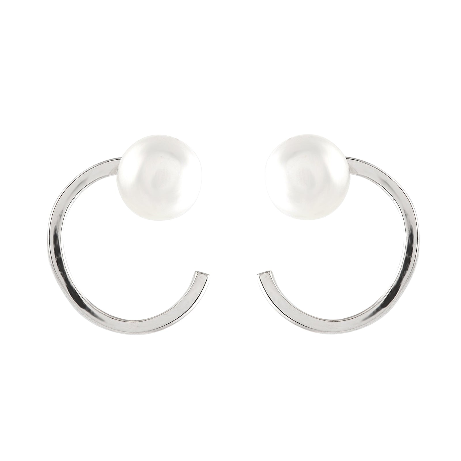 Graceful Pearl Stud Earrings - Krishna Jewellers Pearls and Gems