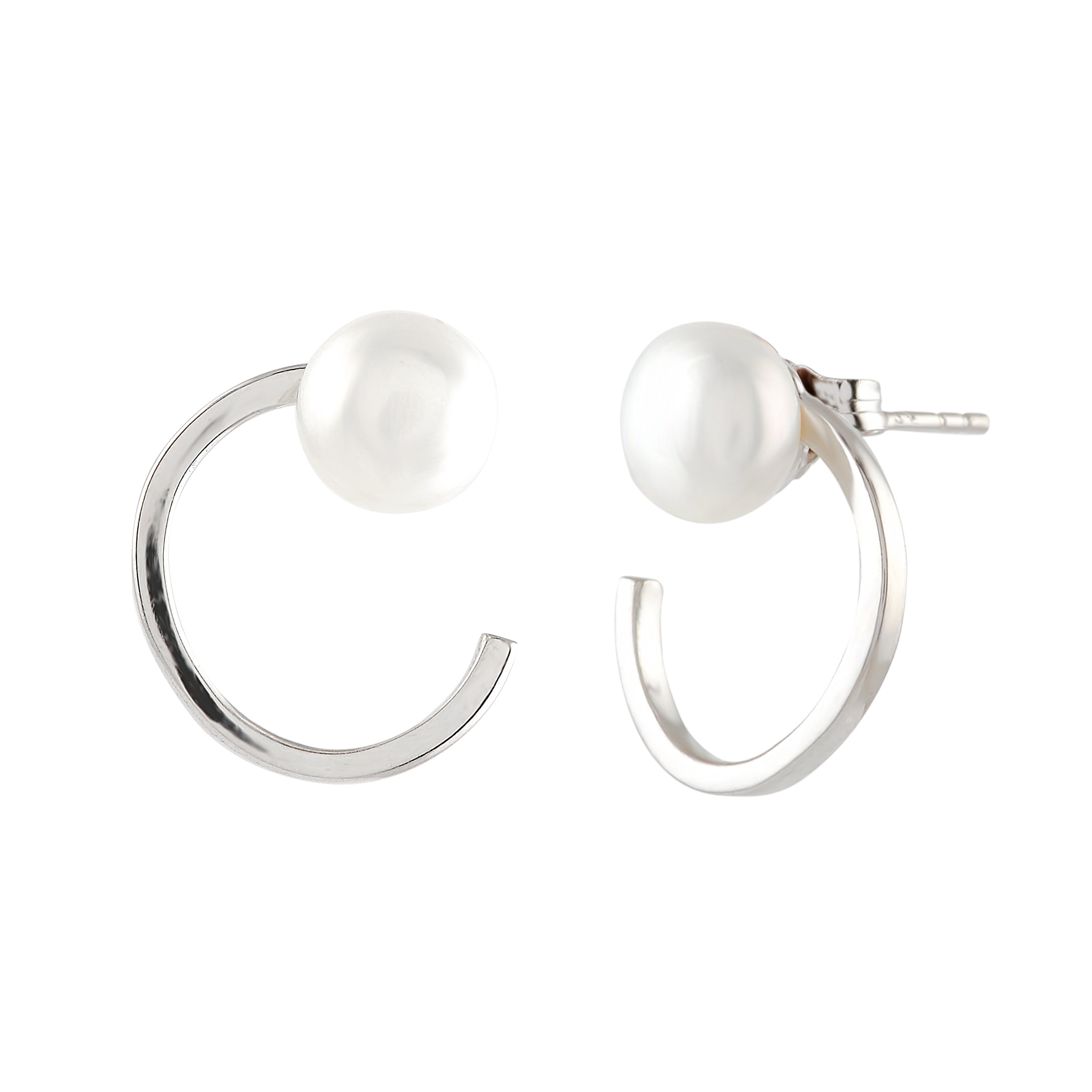 Graceful Pearl Stud Earrings - Krishna Jewellers Pearls and Gems