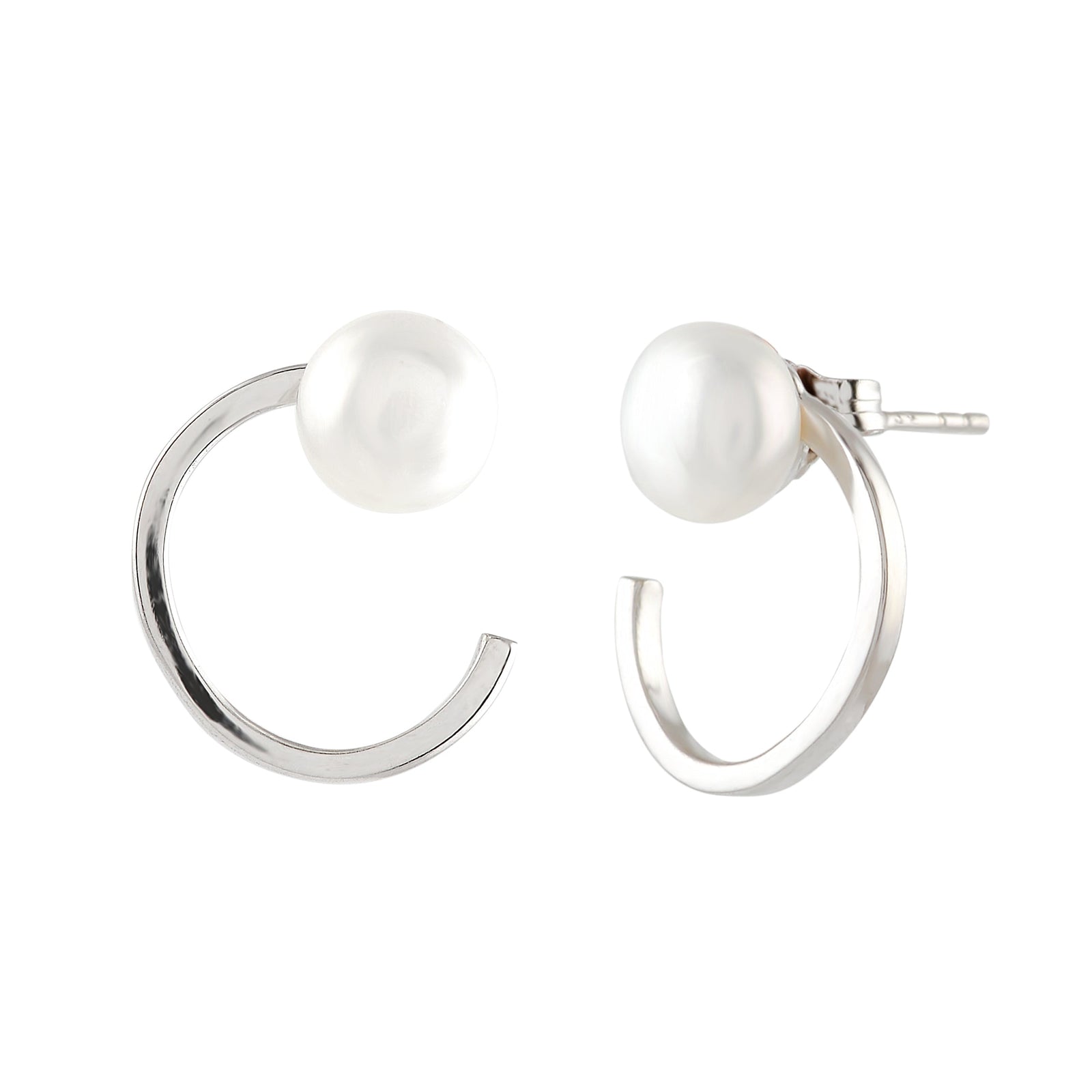 Graceful Pearl Stud Earrings - Krishna Jewellers Pearls and Gems