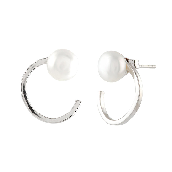 Graceful Pearl Stud Earrings - Krishna Jewellers Pearls and Gems