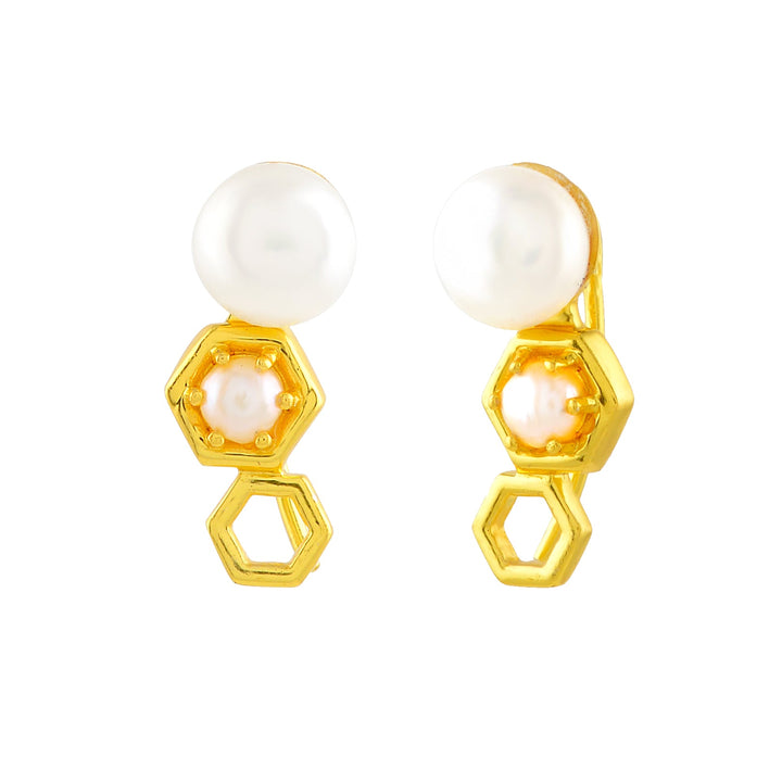 Classic Pearl Stud Earrings - Krishna Jewellers Pearls and Gems