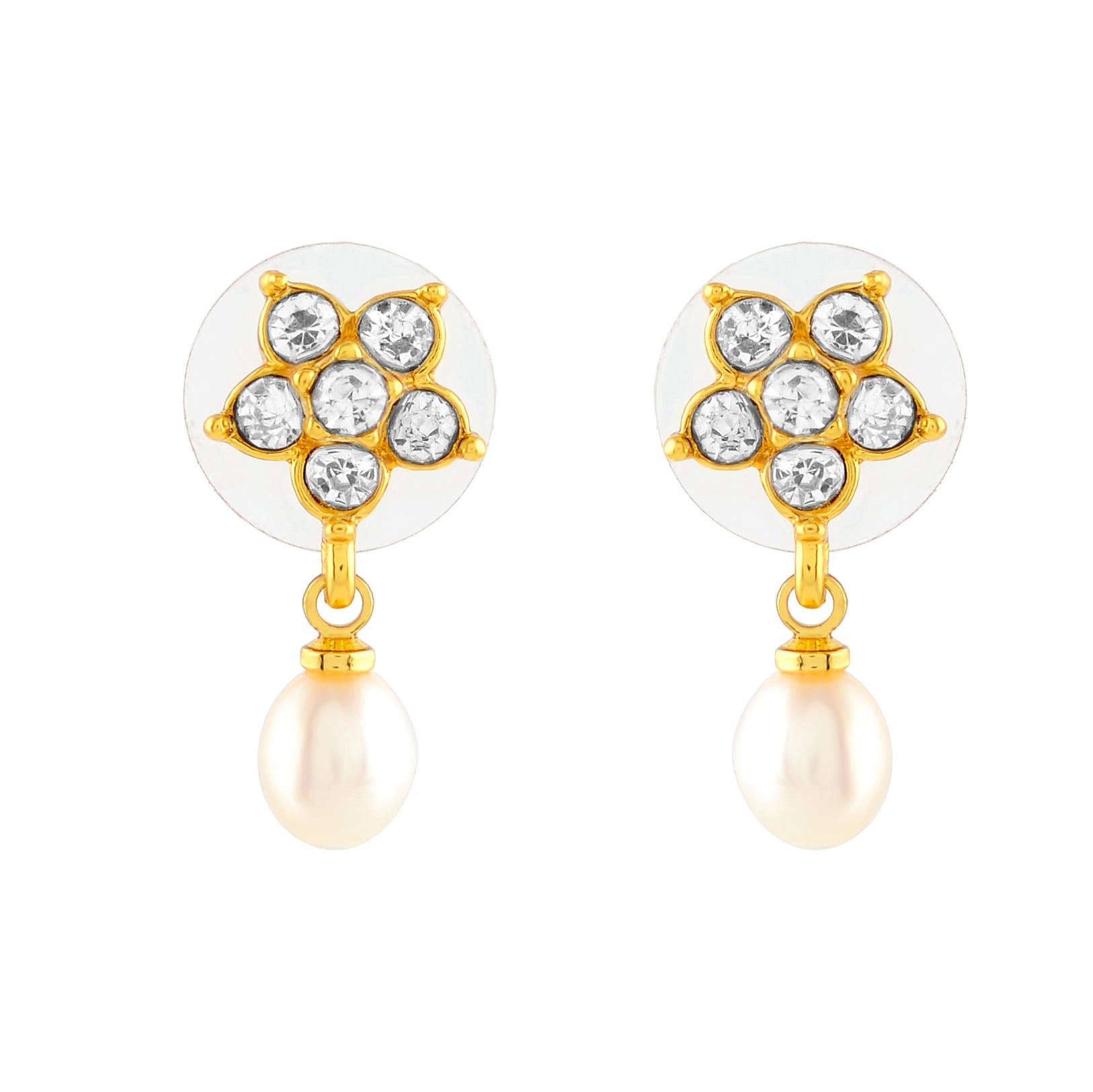 Dainty Hanging Pearl Earrings - Krishna Jewellers Pearls and Gems