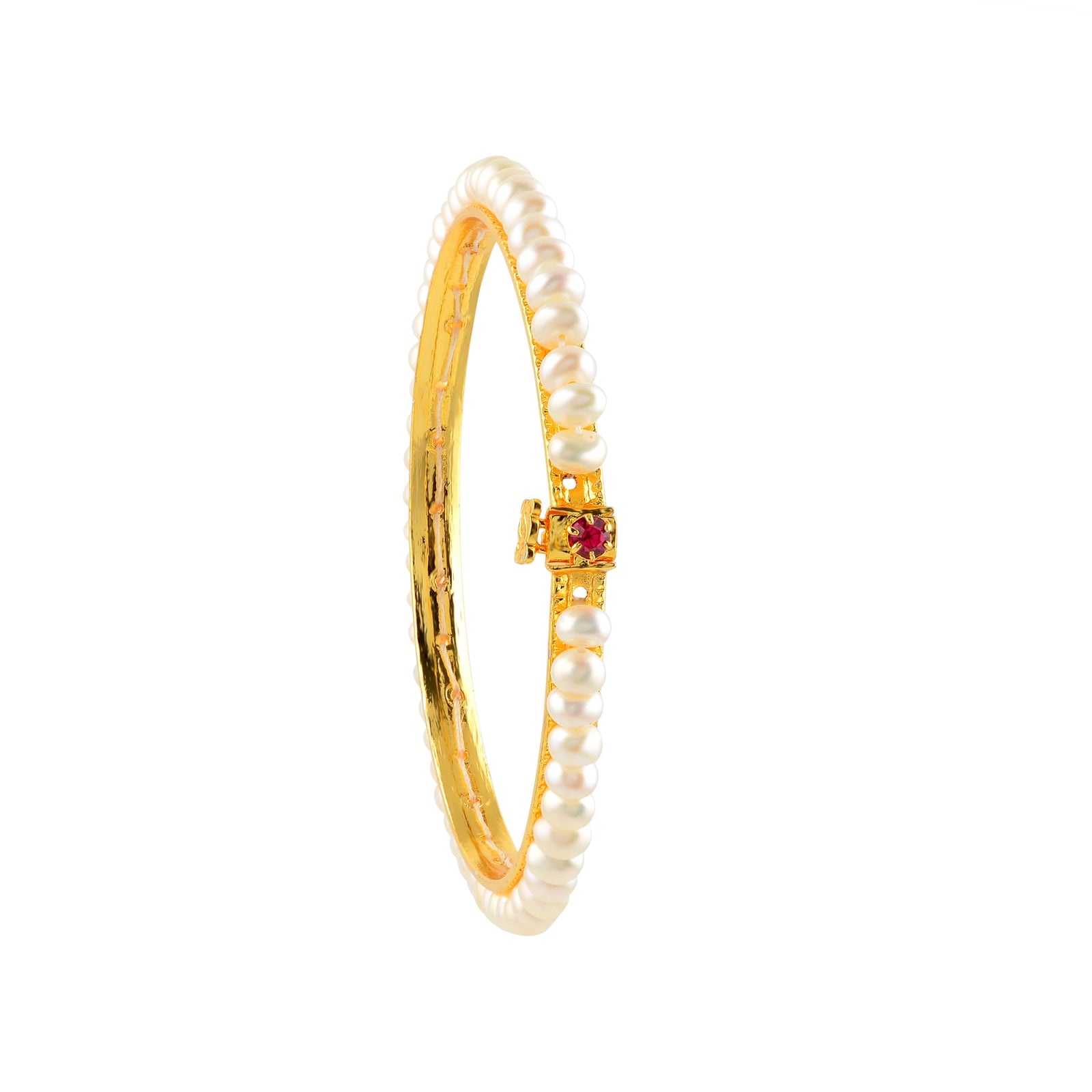 Buy Pearl Bangles - Timeless Style with Lustrous Pearls & Secure Clasp