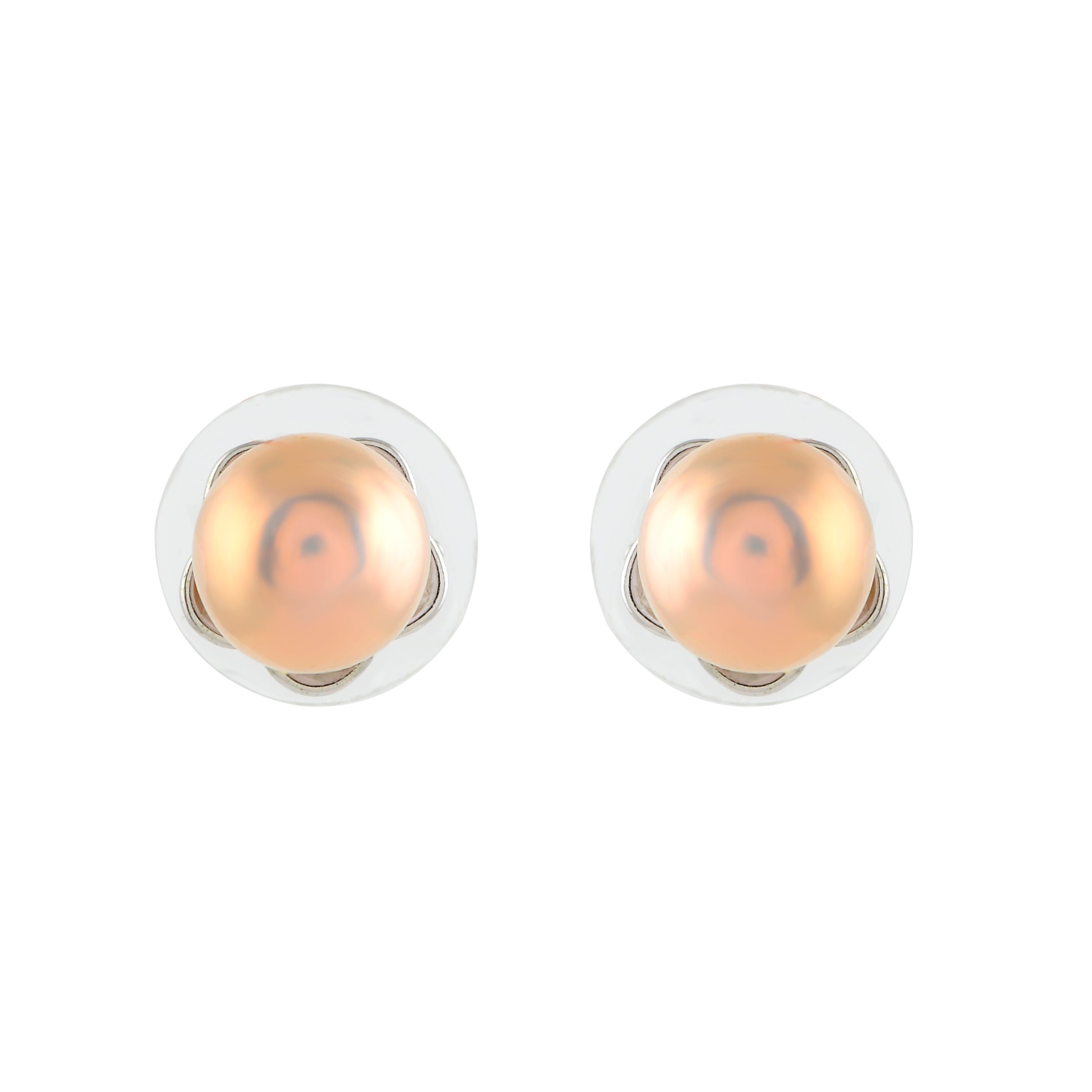 Classic Round Pearl Alloy Earrings - Krishna Jewellers Pearls and Gems