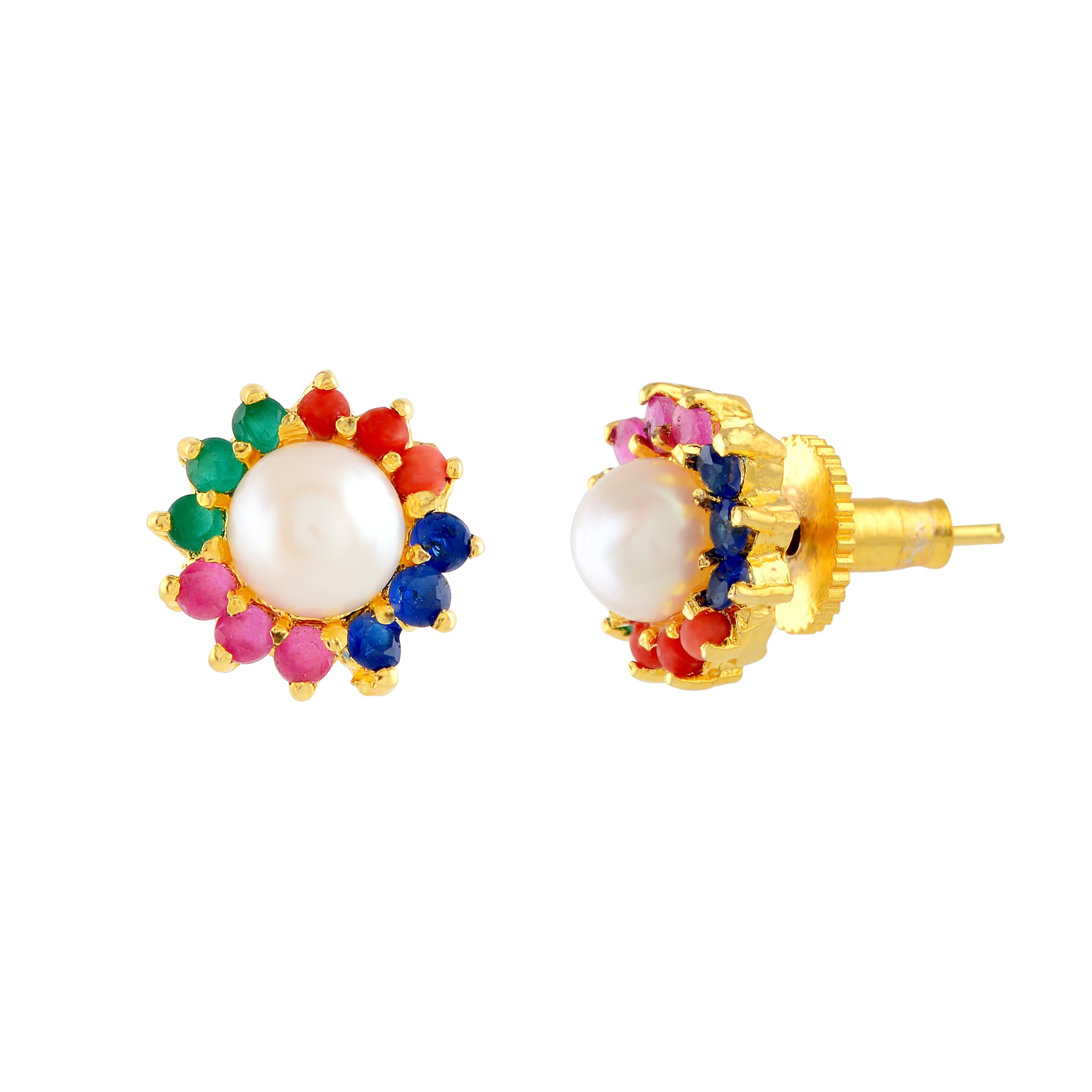 Fancy Color Pearl Stud - Krishna Jewellers Pearls and Gems